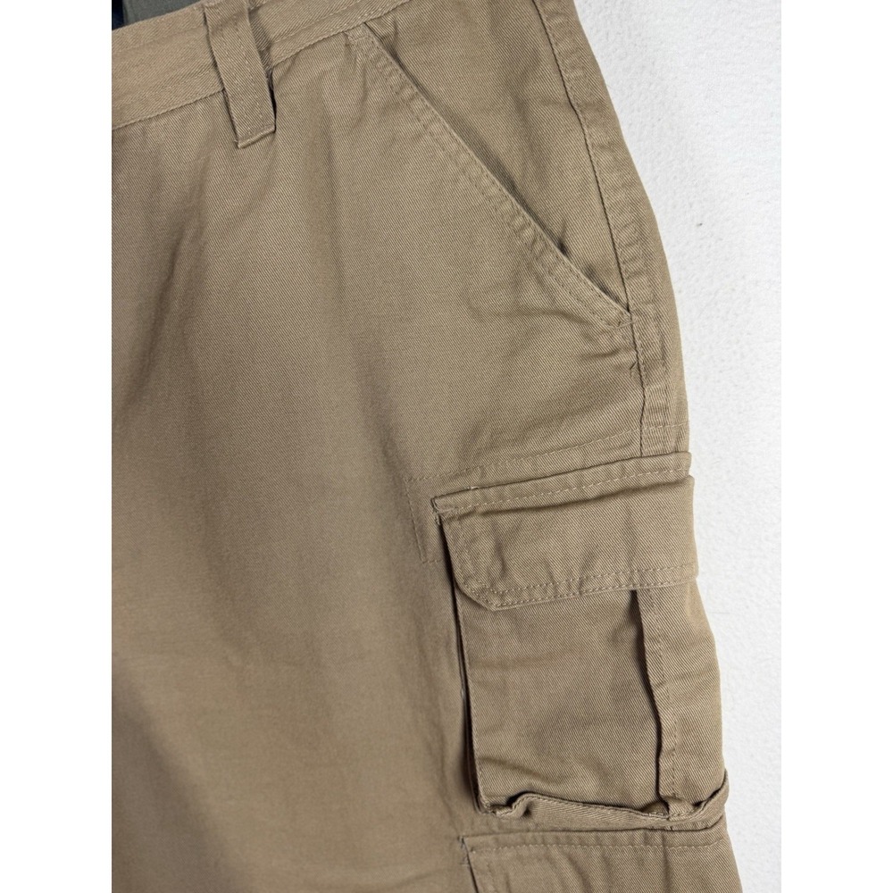 Rugged Wear‎ Mens Khaki Cotton Cargo Shorts Size 34 Tan Utility Hiking 16000MEN - Picture 6 of 15